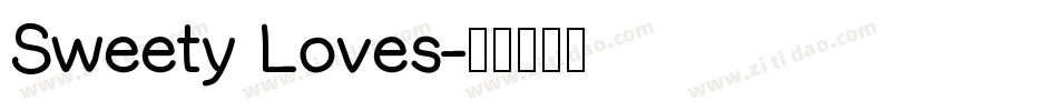 Sweety Loves字体转换